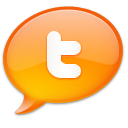 Tangerine Twitter Icon 128x128 png